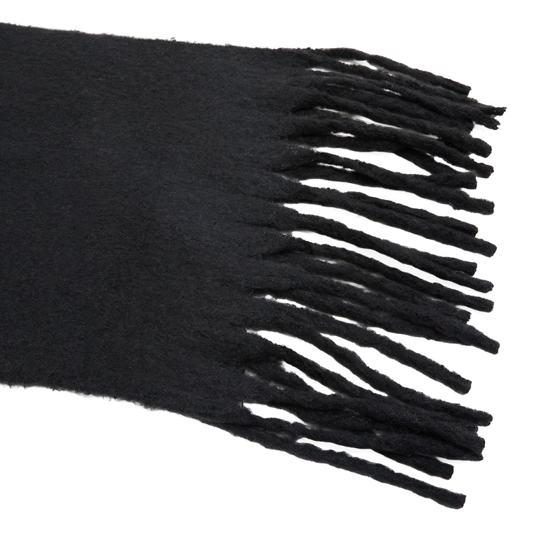 Knit scarf "Smooth Scarf" Black